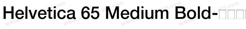 Helvetica 65 Medium Bold字体转换